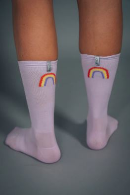 Medias Lila Arcoiris Dama